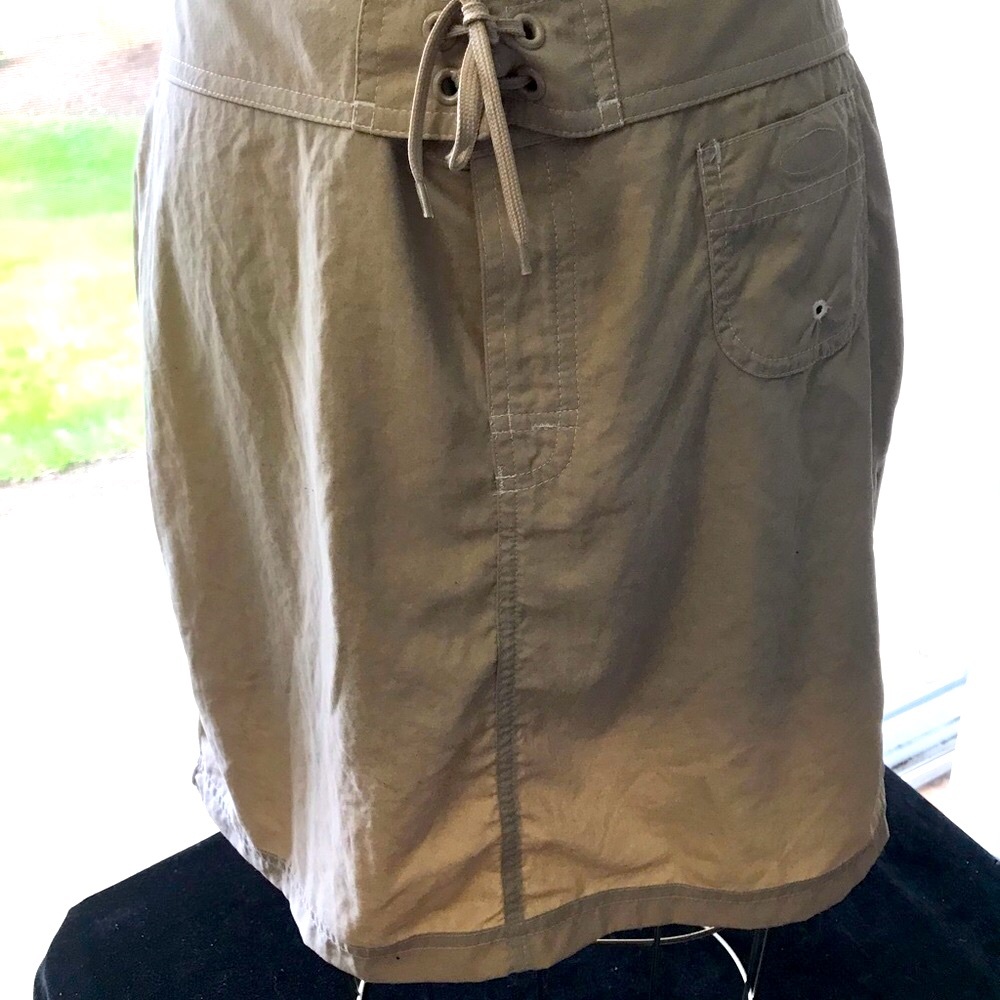 Women’s THE NORTH FACE Sz 16 Olive Drawstring Casual Skirt